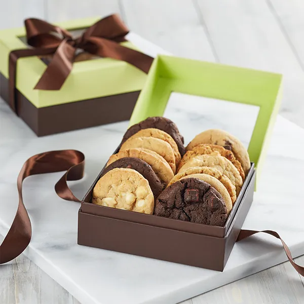 holiday cookie boxes with window