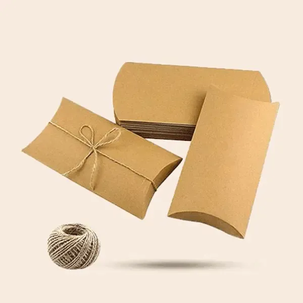 kraft pillow boxes wholesale Noah Packaging