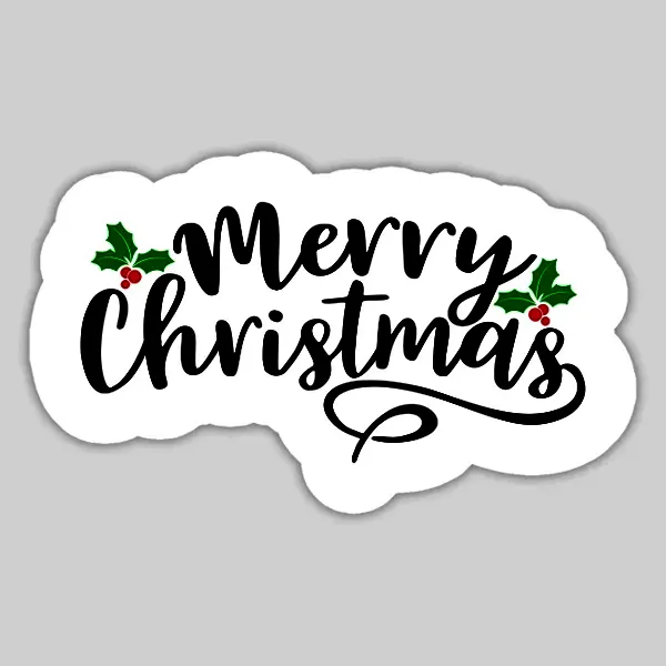 merry christmas stickers
