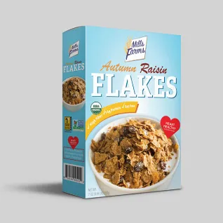 corn flakes cereal box Noah Packaging